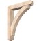 Ekena Millwork Thorton Craftsman Smooth Bracket w/ Offset Brace, Douglas Fir, 7 1/2"W x 42"D x 48"H BKT0806X42X48THR04SDF - alternate 1